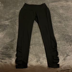 Free People Movement NWOT Criss Cross Ankle Leggings